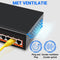 SBVR TXE143 - Netwerkswitch - 10 poorten - 8 PoE - 1 Gbps - Zwart