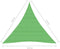 vidaXL - Zonnezeil - 160 - g/m² - 3,6x3,6x3,6 - m - HDPE - lichtgroen