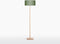 GOOD&MOJO Vloerlamp Fuji - Groen/Bamboe - Ø47cm - Scandinavisch,Bohemian - Staande lampen voor Woonkamer - Slaapkamer
