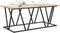 vidaXL - Salontafel - in - Sonoma - Eik - 100x50x40 - cm - - - Gemaakt - van - Engineered - Wood - en - Metaal