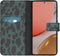 iMoshion Hoesje Geschikt voor Samsung Galaxy A72 Hoesje Met Pasjeshouder - iMoshion Design Softcase Bookcase - Meerkleurig / Green Leopard