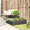vidaXL - Tuinplanter - Zwart - 100x100x50 - cm - Staal