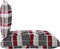 vidaXL - Palletkussens - 2 - st - ruitpatroon - stof - rood