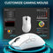 ATTACK SHARK R1 Draadloze Gaming Muis - Wired/2.4G/BT5.2 - Lichtgewicht 59G - PAW3311 - 18000DPI - Wit