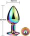 Attraction Buttplug MAI METAL ANAL PLUG WITH STONE L MAI NO. 74 RAINBOW Multicolours