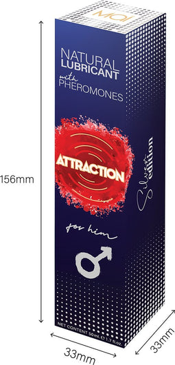 Attraction Glijmiddel Lubricant With Pheromones Attraction For Him 50 Ml