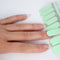 LAUED Nagelstickers - Nail Wraps - 16 Extreem Dunne Nagellak Stickers - Manicure Nail Art Folie - Mint Unicorn