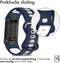 imoshion Siliconen sport bandje - Geschikt voor Fitbit Charge 6, Charge 5 - Blauw - One Size