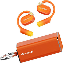 OpenRock X Orange - Draadloze Open-Ear Hoofdtelefoon - Bluetooth - Waterbestendig - TubeBassTM Technologie