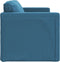vidaXL - Slaapbank - vloermodel - 2-in-1 - 122x204x55 - cm - fluweel - blauw
