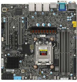 Supermicro H13SAE-MF - Moederbord Micro-ATX AM5 - 4x DDR5 tot 192GB - 3x 1Gbps Ethernet
