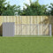 vidaXL - Hondenhok - met - ren - 110x405x110 - cm - staal - lichtgrijs