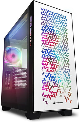 ATX Semi-tower Box Sharkoon CA300H White RGB