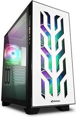 ATX Semi-tower Box Sharkoon CA300T LED RGB White