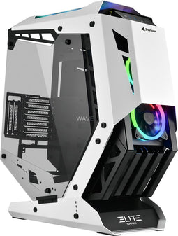 ATX Semi-tower Box Sharkoon ELITE SHARK CA700 LED RGB Black/White White