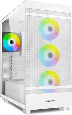 ATX Semi-tower Box Sharkoon Rebel C50 RGB ATX White
