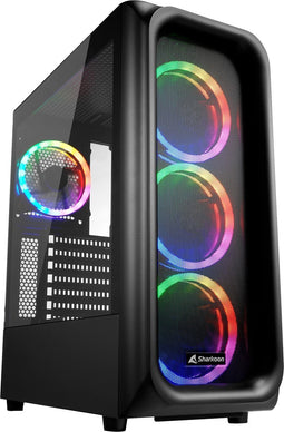 ATX Semi-tower Box Sharkoon TK5M RGB ATX Black
