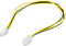 ATX12V P4 (m) - ATX12V P4 (v) voeding verlengkabel - 0,30 meter