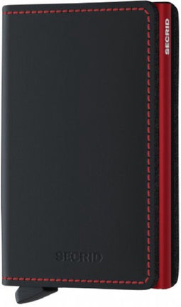 SECRID SLIMWALLET MATTE BLACK & RED
