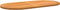 vidaXL - Tafelblad - 100x50x2,2 - cm - Ovaal - Massief - Acaciahout