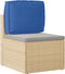 vidaXL - Ligbedkussen - voor - Rugsteun - Koninklijk - Blauw - 50x40x12 - cm - Oxford - Stof