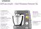 Kenwood KWL90.004SI - Keukenmachine - 1400W 7L met EasyWeigh en LightLift