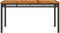 vidaXL Tuintafel 140x80x75 cm poly rattan en acaciahout zwart