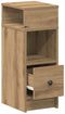 vidaXL - Nachtkastjes - 2 - st - met - lade - 25x31x66 - cm - artisanaal - eikenkleurig