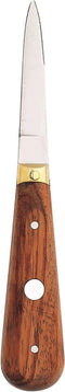 Au Nain Professionele Oestermes Lancette - Roestvrij Staal - Palissanderhout - 16,5 cm