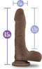 Au Naturel Mr Perfect dildo 22 cm - Chocolade