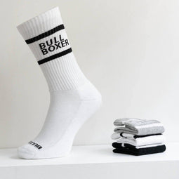 Bullboxer - Sokken - Katoen 75% - Kleur: Wit - Zwart - Grijs - Maat 39-42