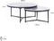 Richmond Interiors Salontafel Steel Smith zwart set van 2 (Black)