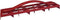 Tolland Gipsschaaf - Handgereedschap - Nauwkeurig afwerken - Rood