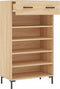 vidaXL - Schoenenkast - 60x35x105 - cm - bewerkt - hout - sonoma - eikenkleurig