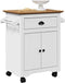 vidaXL - Keukentrolley - BODO - 72x45x80 - cm - wit - en - bruin
