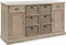 J-Line dressoir 6 Manden 2 Lades 2 Deuren - hout - grijs