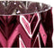 Vaas Getailleerd Oor (van tarwe) Roze Kristal 11,3 x 19,5 x 11,3 cm (6 Stuks)