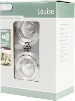 Ranex Louise - Inbouwspot Duo - Aluminium - Vierkant (2 stuks)