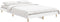 vidaXL - Bedframe - bewerkt - hout - wit - 120x190 - cm