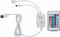 vidaXL - Bedframe - met - LED - stof - grijs - 180x200 - cm