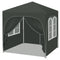WOLTU vouwpaviljoen - 2 x 2 m - 4 afneembare wanden - UPF 50+ zonbescherming - grijs