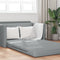 vidaXL - Vloersofa - Bed - 2-in-1 - Lichtgrijs - 124x71x78 - cm - Stof