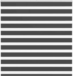 vidaXL - Zebra - rolgordijn - 145x150 - cm - stofbreedte - 140,9 - cm - zwart