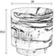 Zuiver Conic Plantenpot Zwart/Wit