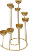 Fééric Lights and Christmas Kerstdecoratie spiraal kandelaar - 8 kaarsen - Ø25xH35cm - Goud
