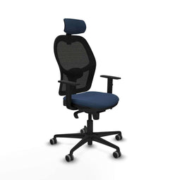 Piqueras y Crespo 1D036G2 - Bureaustoel - Hoogteverstelbaar met armleuning - Marineblauw