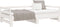 vidaXL - Uitschuifbare - slaapbank - zonder - matras - 80x200 - cm - wit