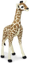 Melissa & Doug Knuffelgiraf Baby 85 Cm Pluche Beige/bruin