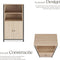Tectake Houten Wandkast Doncaster - Boekenkast - 2 Open Vakken - Zwart Metalen Frame - Afmeting (LxBxH) 60x38x125 cm - Lichtbruin