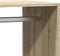 vidaXL - Kledingkast - 77x48x102 - cm - bewerkt - hout - sonoma - eikenkleurig